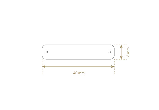 Etiket af kunstlæder Model EP-M107