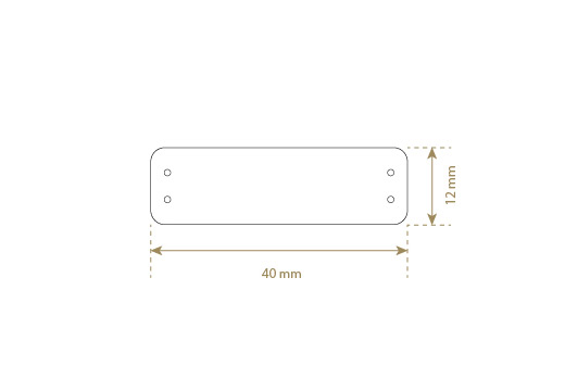 Syntetisk læder etiket Model EP-M108