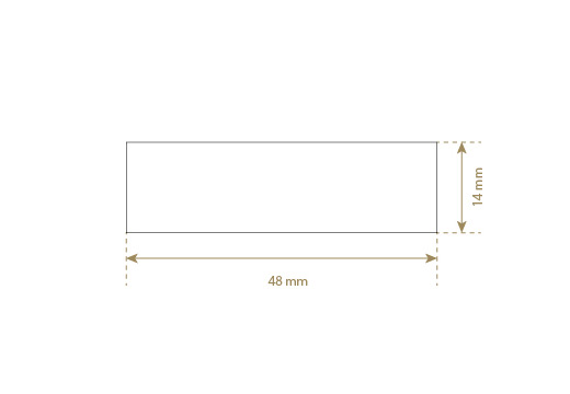 Imiteret læder etiket Model EP-M109