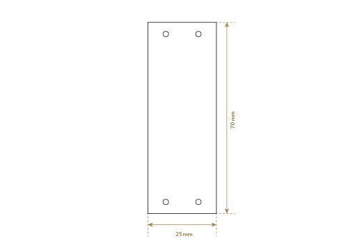 Imiteret læder etiket Model EP-M119