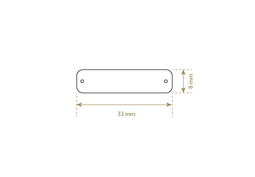 Imiteret læder etiket Model EP-M126