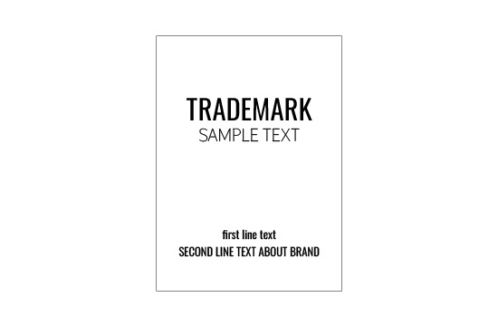 Imiteret læder etiket Model EP-M139