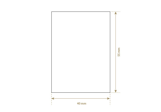 Imiteret læder etiket Model EP-M139