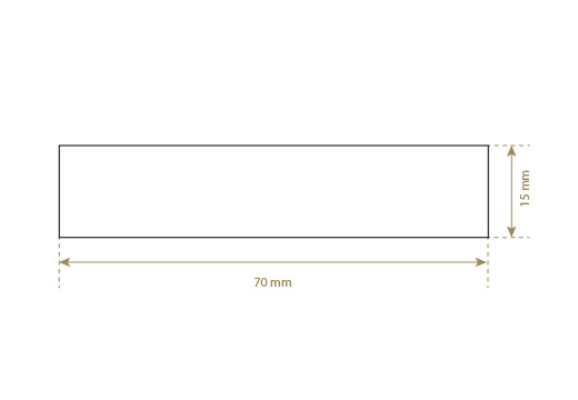Imiteret læder etiket Model EP-M146