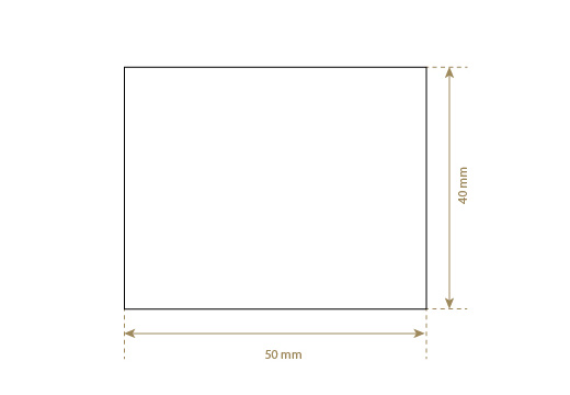 Imiteret læder etiket Model EP-M150