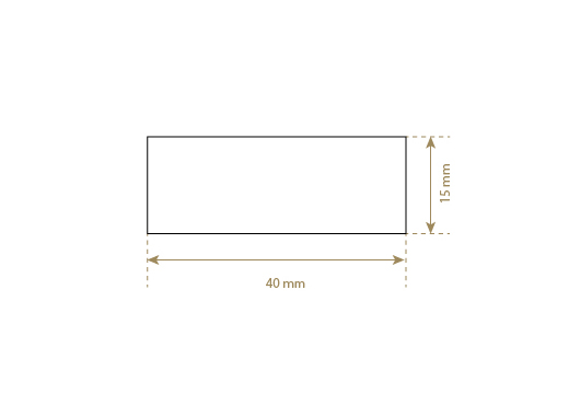 Imiteret læder etiket Model EP-M153