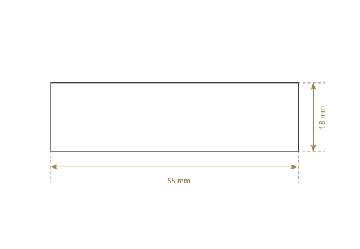 Etiket af kunstlæder Model EP-M155
