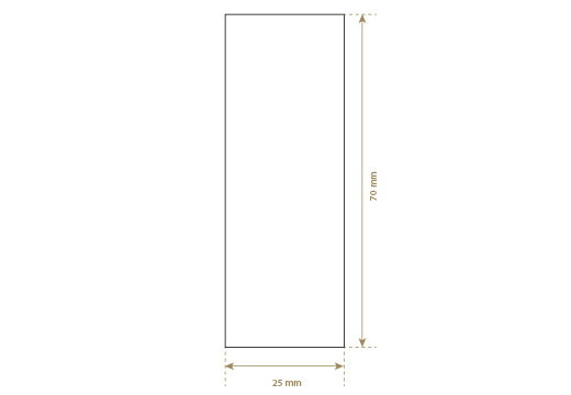 Imiteret læder etiket Model EP-M160