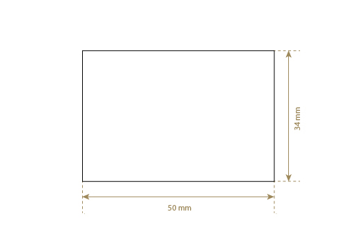 Imiteret læder etiket Model EP-M166