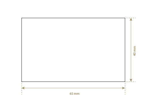 Imiteret læder etiket Model EP-M168