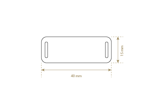 Syntetisk læder etiket Model EP-M169