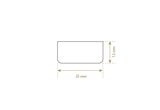 Ægte læder etiket Model EP-M24
