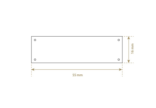 Ægte læder etiket Model EP-M34