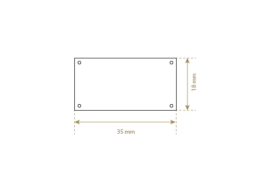 Ægte læder etiket Model EP-M44