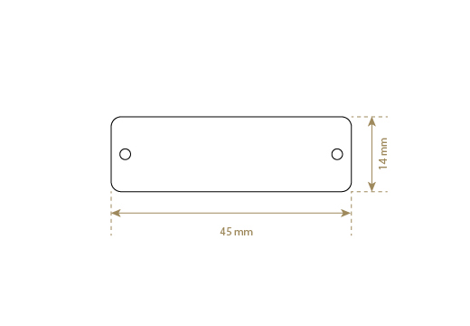Ægte læder etiket Model EP-M62
