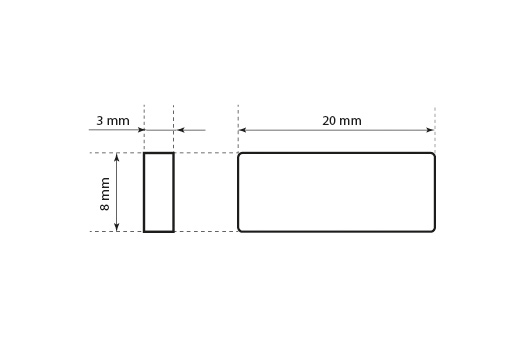 Plastik forseglingsmærke Model ST-M133