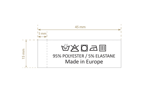 Vasketøjs Etikette Model TC-M407