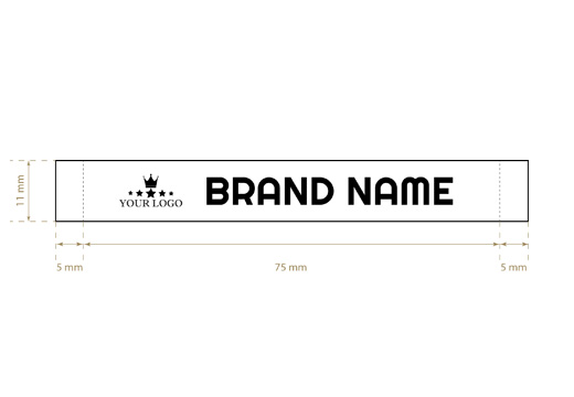 Vævede label Long Style Model WL-M14