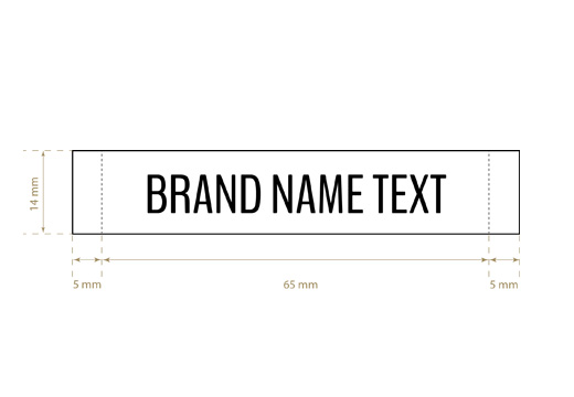 Vævede label Standard Style Model WL-M5