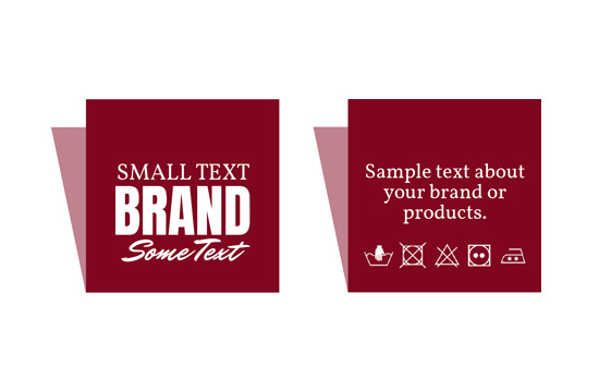 Vævede label Ethic Style Model WL-M55