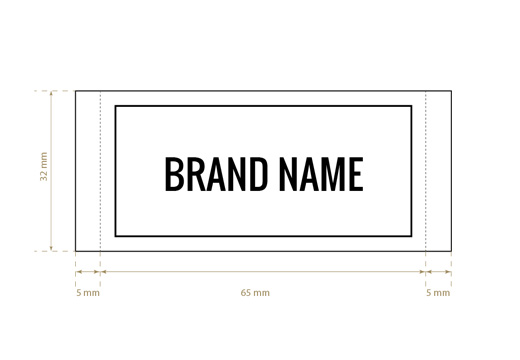 Vævede label Eager Style Model WL-M80